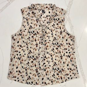 SHEIN tie front blouse